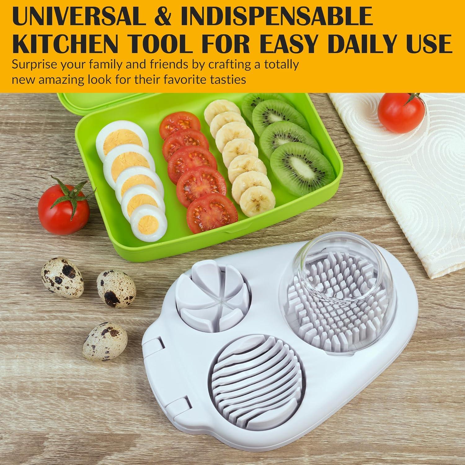 Best Egg Slicer – CraftyCrocodile Egg Cutter with 3 Modes, Heavy Duty Review